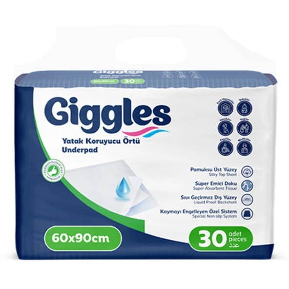 Giggles 60x90 Yatak Koruyucu Örtü 30'lu 1 Paket 30 Adet - 2