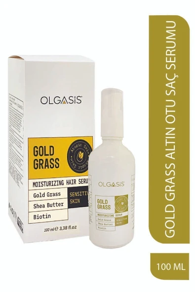 Gold Grass Hair Serum | Kepek & Sedef Karşıtı Saç Derisi Bakımı | Biotin & Altın Otu & Shea Butter