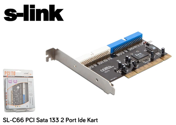 S-Link Sl-C66 2 Port Ide Pcı Kontrol Kart - Resim 2