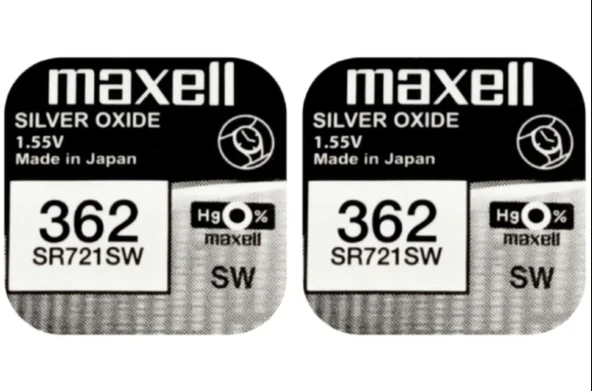 Maxell SR-721 SW / 362 Pil 1.55V Silver Oxide - 2