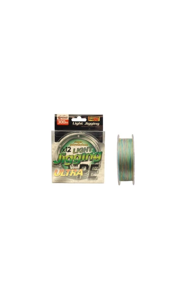 Captain Light Jigging 12X Ultra PE 12 Örgü Jig İpi 300mt Multi Color