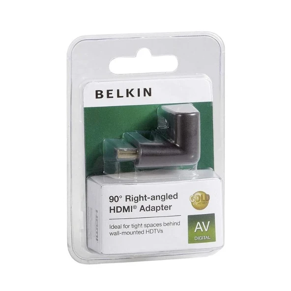 Belkin BLK-F3Y040BF Hdmı Dik açı 90" Adaptör Kablo