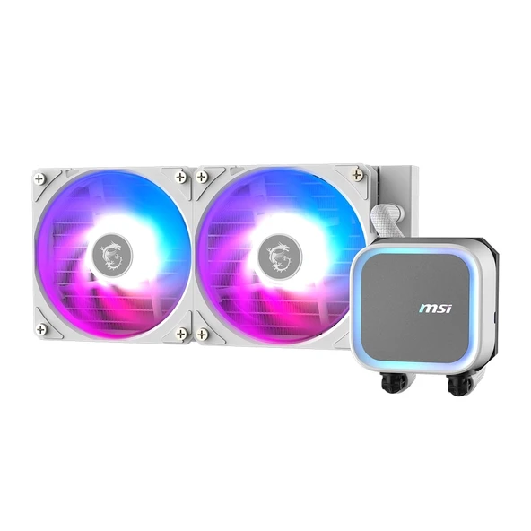 MSI MAG Coreliquid A13 240 White ARGB Intel-AMD Uyumlu Beyaz Sıvı Soğutucu