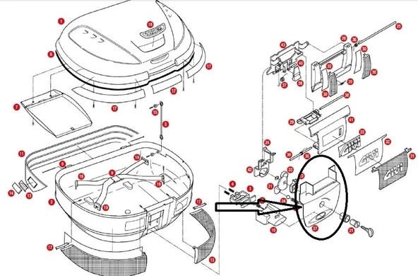 GIVIZ368NÇANTAKİLİTMEKANİZMAKAPAKALTE52