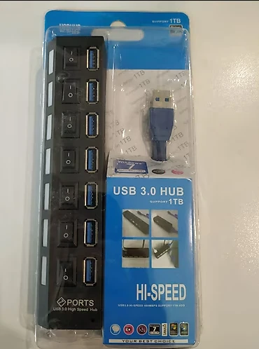Gabble GB701A 7 Port USB 3.0 Çoklayıcı Anahtarı