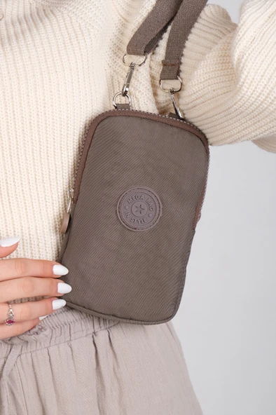 M 226 Mega Bag Krinkıl Kumaş Unisex Küçük Omuz Çantası, Telefonluk - 2