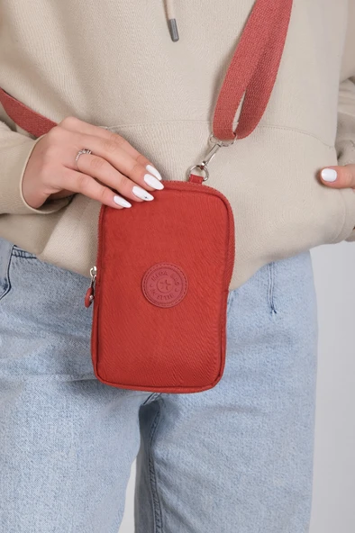 M 226 Mega Bag Krinkıl Kumaş Unisex Küçük Omuz Çantası, Telefonluk - 11