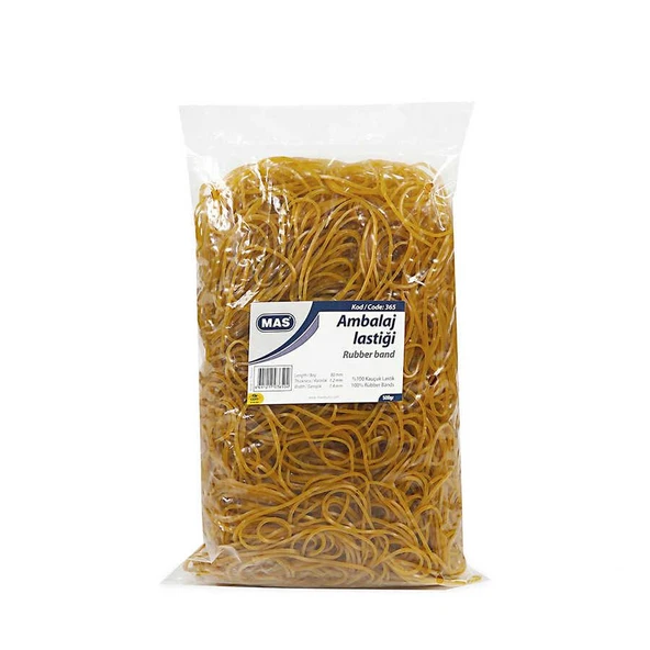 Mas Ambalaj Lastik Poşet Midi %100 Kauçuk 500 Gr 365 - Resim 2