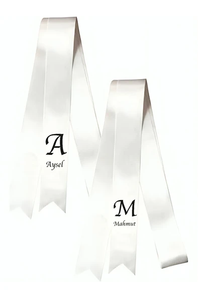 Kişiye Özel Takı Kurdelesi - Düğün Kurdelesi - Söz Kurdelesi - Nişan Kurdelesi ürün görseli