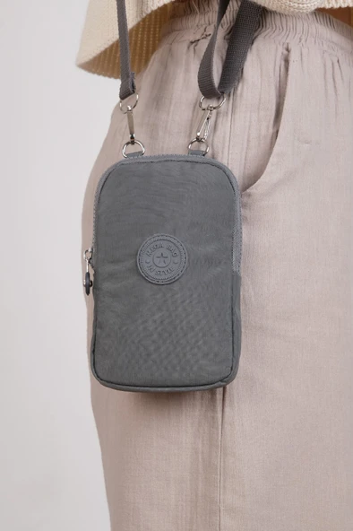 M 226 Mega Bag Krinkıl Kumaş Unisex Küçük Omuz Çantası, Telefonluk - 7