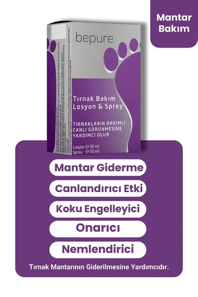 Ayak Ve Tırnak Mantarı, Kaşıntı Ve Koku Için Losyon & Sprey Seti 100 ml (50ML LOSYON 50ML SPREY) - 2