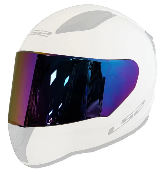 LS2 RAPID-RAPID 2-RAPID MINI-STREAM-STREAM EVO-STORM-STORM 2 KASK CAMI IRIDIUM GÖKKUŞAĞI - Resim 2