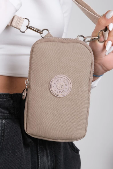 M 226 Mega Bag Krinkıl Kumaş Unisex Küçük Omuz Çantası, Telefonluk - 4