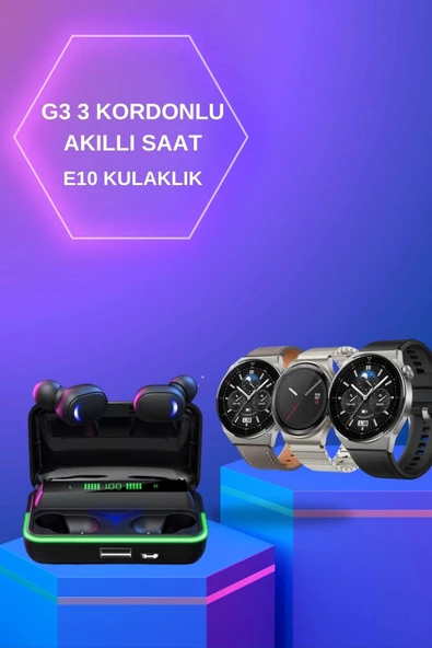 Yeni Nesil Akıllı Saat Ve Bluetooth Kulaklık Titreşim Bildirimleri Uyku Takibi - 2