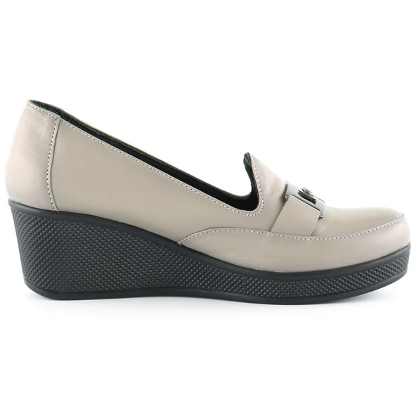 Erkan Saçmacı Dafne Vizon Hakiki Deri Dolgu Topuklu Günlük Ayakkabı - Resim 2