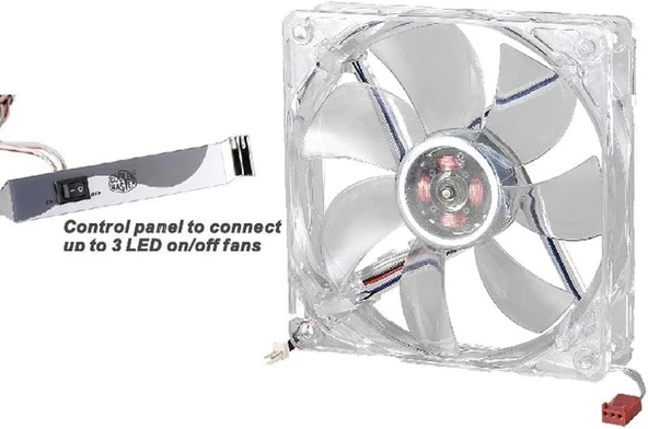 Cooler Master Ledli 80x80x25 mm Fan 1800RPM  R4-L8S-18KB-GP - Resim 2
