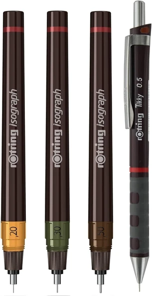 Rotring  Isograph Set 0.2-0.3-0.5 +0.5 Tikky - 3