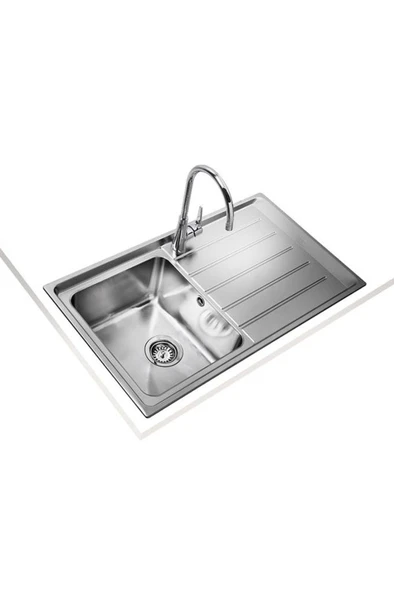 Vıtae 45 B Sol Damlalık Paslanmaz Çelik Eviye 40108701 - 4