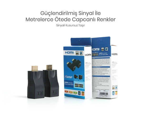 HD Tx TXHDE301 E301 30M CAT-5e / 6 Cable HDMI Extender - 3