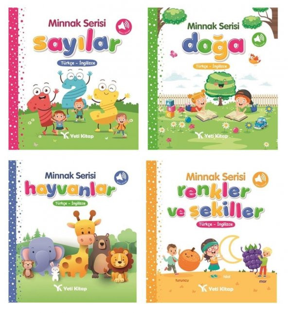 Yeti Okul Öncesi Bebek Kitapları 4 Kitap Set (Sayılar - Hayvanlar - Doğa - Renkler ve Şekiller ) Sert Yapraklı - 1