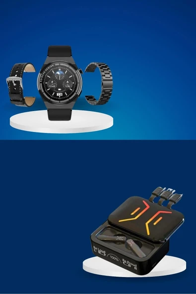 Dijital Göstergeli Bluetooth Kulaklık ve Bildirim Görebilen Akıllı Saat Alarm ve Titreşim - 4