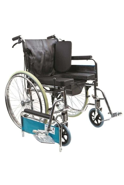 Golfi G120 Engelli Klozetli Banyo Tuvalet Tekerlekli Sandalyesi - 3