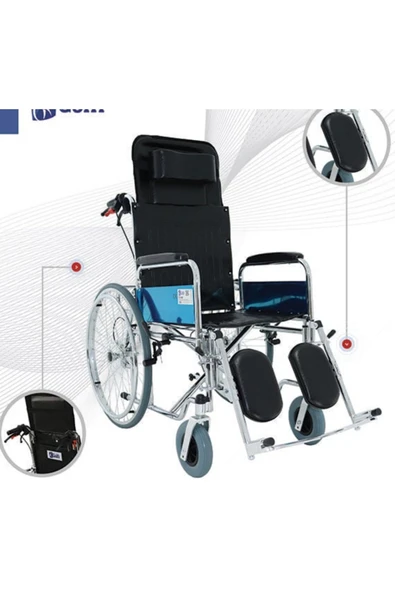 GOLFİ  Golfi G124e Multi-fonksiyonel Tekerlekli Sandalye - Resim 4