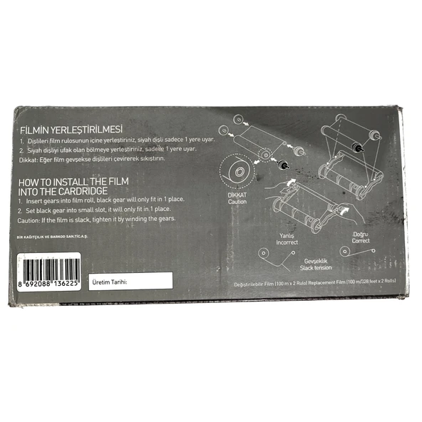 Tekofaks Karbon Film Panasonic KX-FA136A 2 Rulo - 2