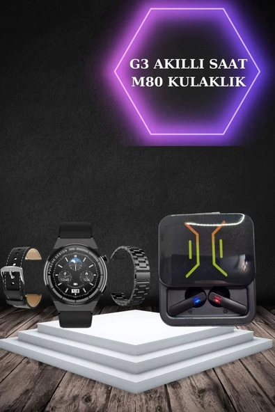 Dijital Göstergeli Bluetooth Kulaklık ve Bildirim Görebilen Akıllı Saat Alarm ve Titreşim - 5