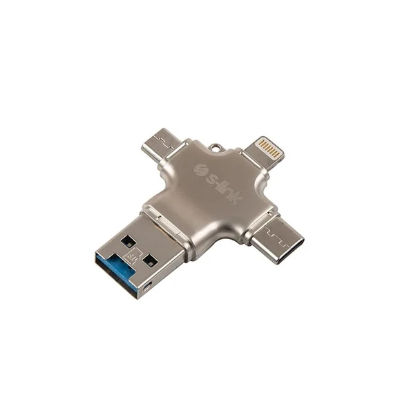 S-Link SL-TA35M 4 in 1 USB-Micro +Type-C +MicroSD Okuyucu