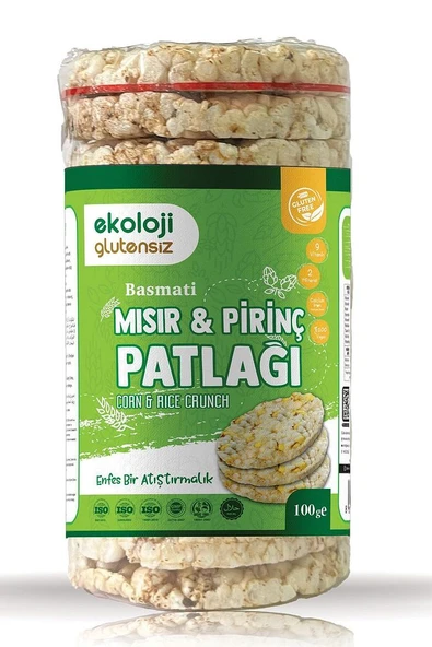 Glutensiz Mısır Patlağı 100 Gr 3 lü Paket Gluten Free Corn Pops 100 Gr 3 Pack - 5