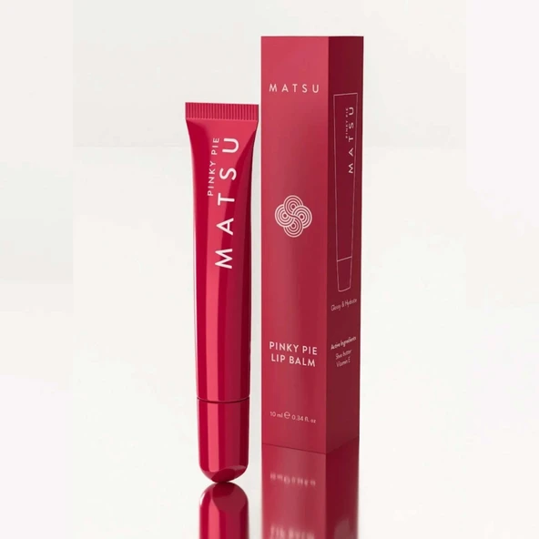 Matsu 2in1 Pinky Pie Parlatıcı Lip Balm 15 ml, Parlaklık & Nem, Shea Butter & Vitamin E