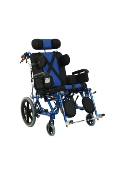 GOLFİ  Golfi G458 Cerebral Palsy Tekerlekli Sandalye Engelli Yetişkin Tekerlekli Sandalye Mavi