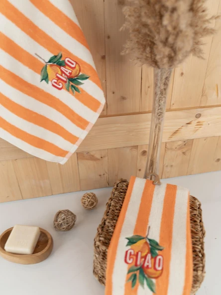 %100 Pamuk İkili 40x66 cm Renkli & Nakışlı Koleksiyon Havlu Seti - 3