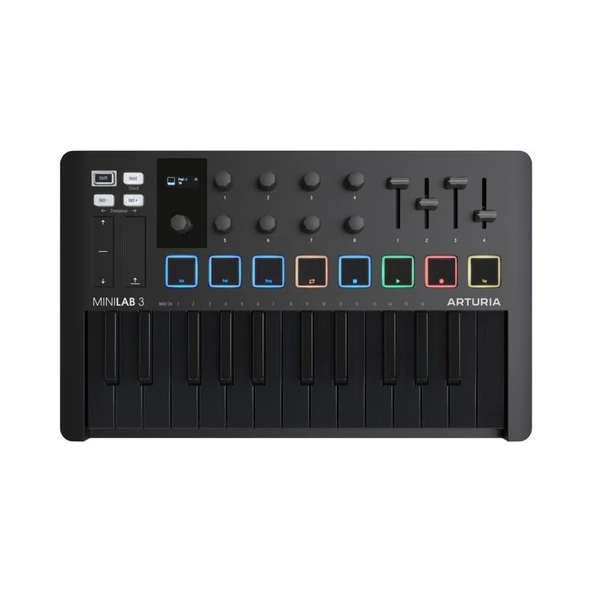 MiniLab 3 Deep Black MIDI Klavye