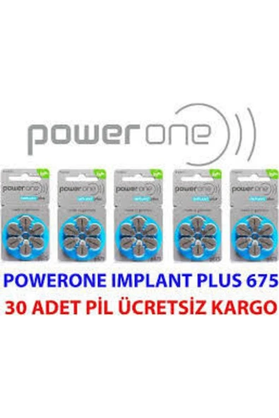 Varta  Powerone Implantplus P675 Kulaklık Pili (30 Adet) 5 Kart