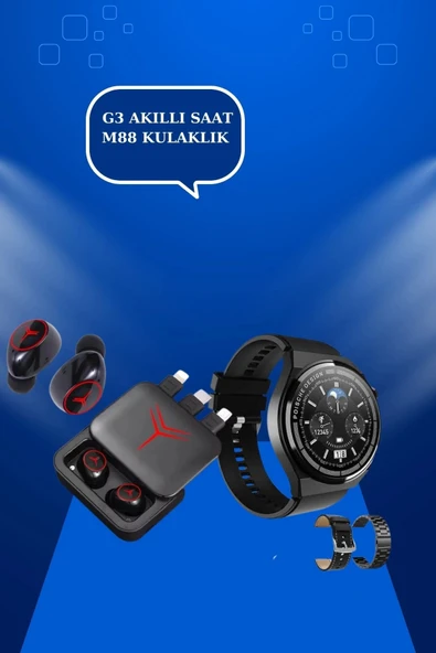 Ucuz Kaliteli Akıllı Saat ve Powerbank Bluetooth Kulaklık 5.1 Stereo ANC Özelliği - 5