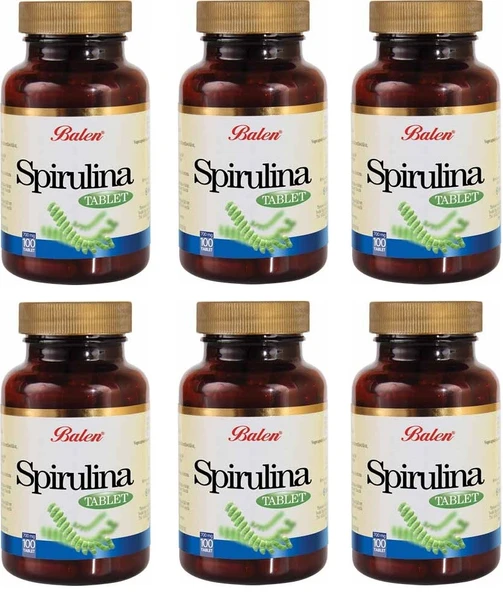 Balen Spirulina Tablet 740 mg 6 Kutu ürün görseli