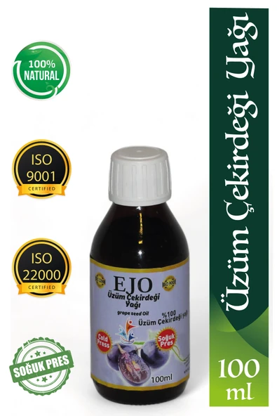 EJO SOĞUK SIKIM ÜZÜM ÇEKİRDEĞİ YAĞI / %100 SAF VE  DOĞAL ÜZÜM ÇEKİRDEĞİ YAĞI