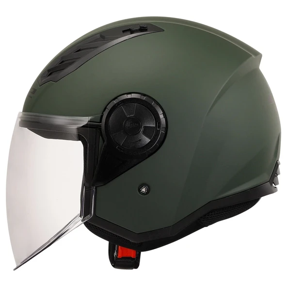 LS2 AIRFLOW 2 MAT YEŞİL KASK - 2