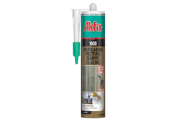 Akfix 100D Duşkabini Silikonu 280 Ml Şeffaf - 12