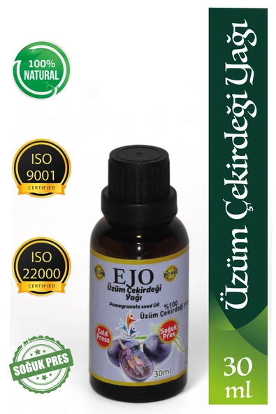 EJO SOĞUK SIKIM ÜZÜM ÇEKİRDEĞİ YAĞI / %100 SAF VE DOĞAL ÜZÜM ÇEKİRDEĞİ YAĞI