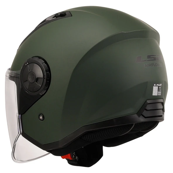 LS2 AIRFLOW 2 MAT YEŞİL KASK - 4