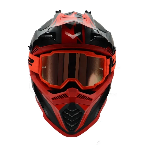 LS2 CHARGER GOGGLES MOTOKROS GÖZLÜK (IRIDIUM CAMLI) - 3