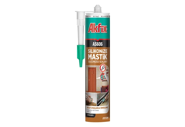 Akfix As606 Silikonize Mastik 310Ml Kahve - 2