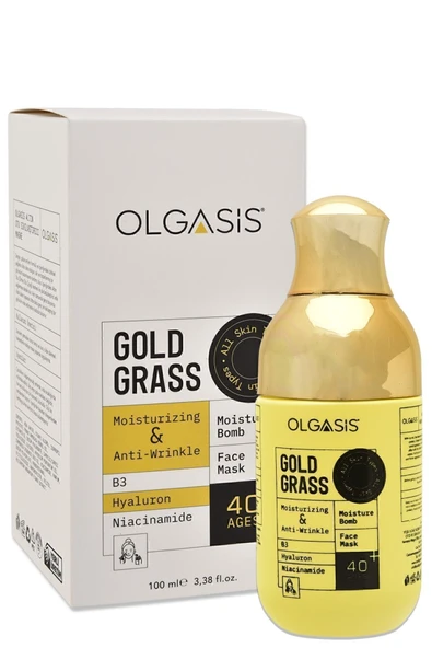 Gold Grass Altın Otu Gece Maskesi 100ml - Sıkılaştırıcı & Kırışıklık Açıcı & Yaşlanma Karşıtı Bakım
