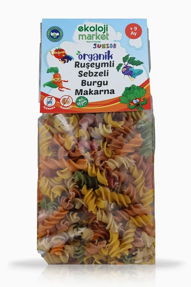 Organik Ruşeymli Sebzeli Burgu Makarna 250 gr6Paket Organic Wheat Vegetable Twisted Pasta 250gr6pack - 5