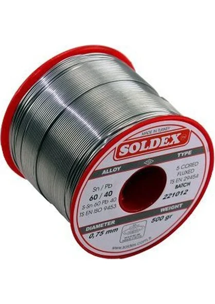 Soldex Lehim Teli 500Gr 0.75Mm 60/40