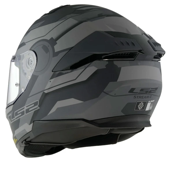 LS2 STREAM 2 SHADOW -GRİ KASK - 4