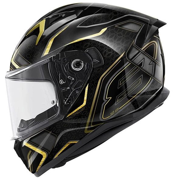 GIVI 50.8 MYSTICAL SİYAH--SARI KASK